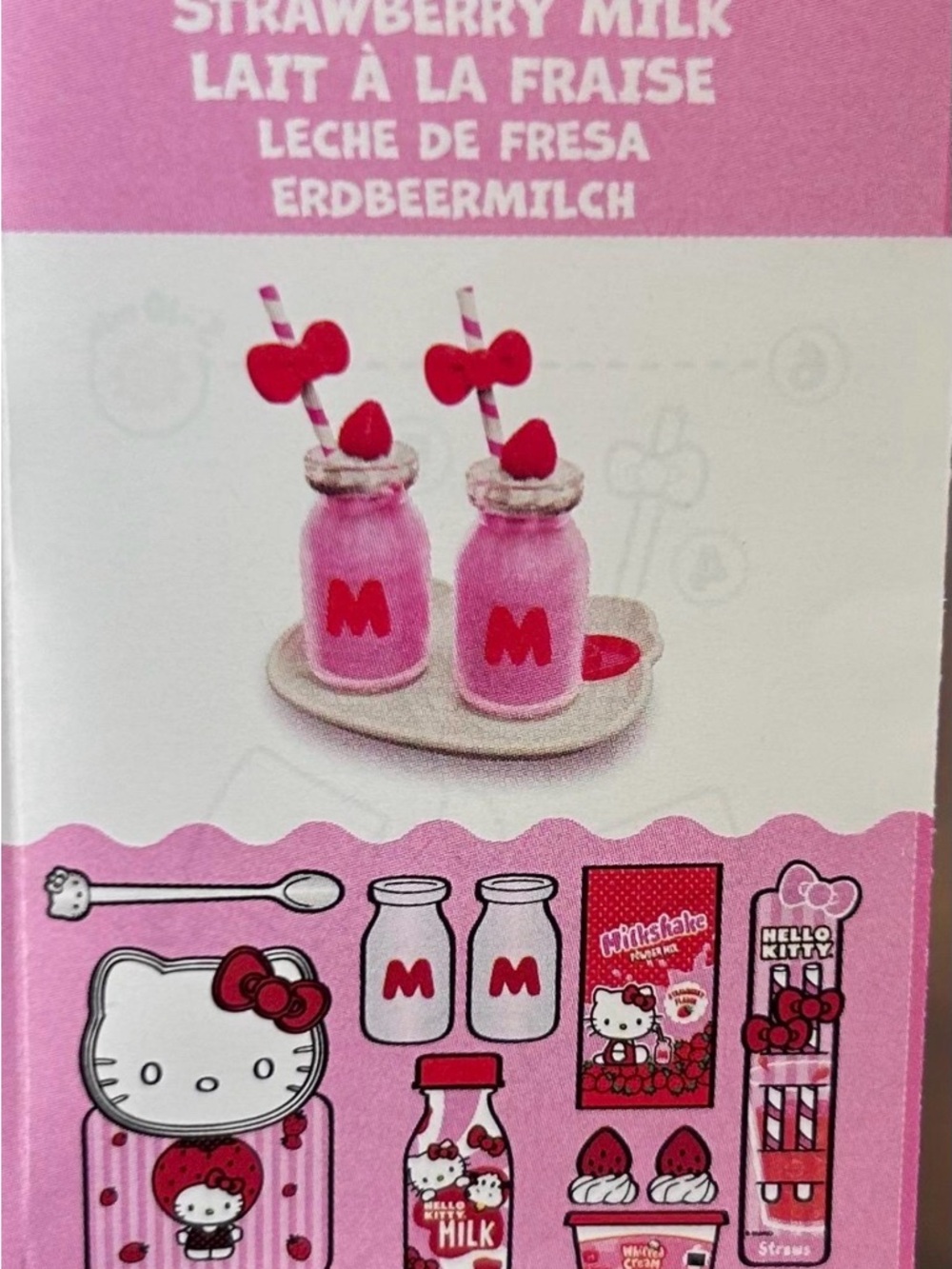 Mini verse Hello Kitty Strawberry Milk kit